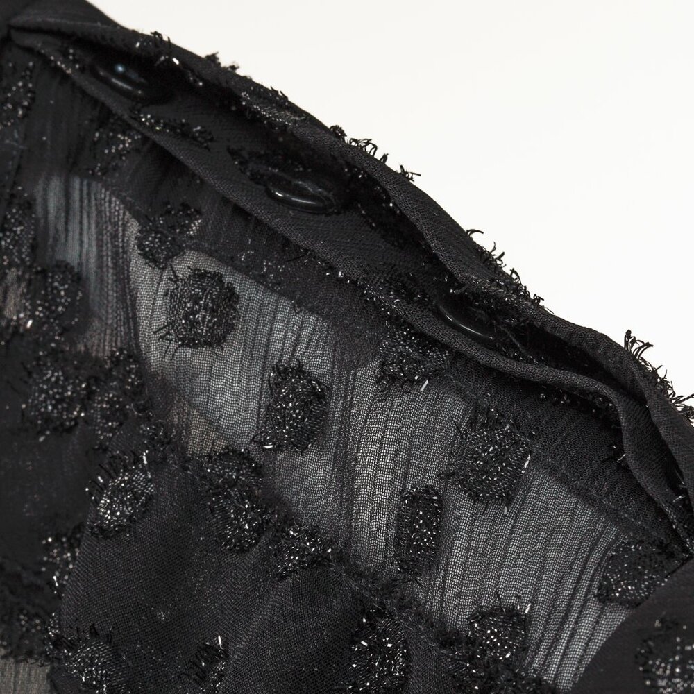 Isabel Marant AW/16 Alba Black Fil Coupé Polka Dot Blouse - Picture 6 of 11